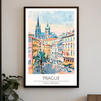 Vibrant Streets of Prague Poster PosterGoat