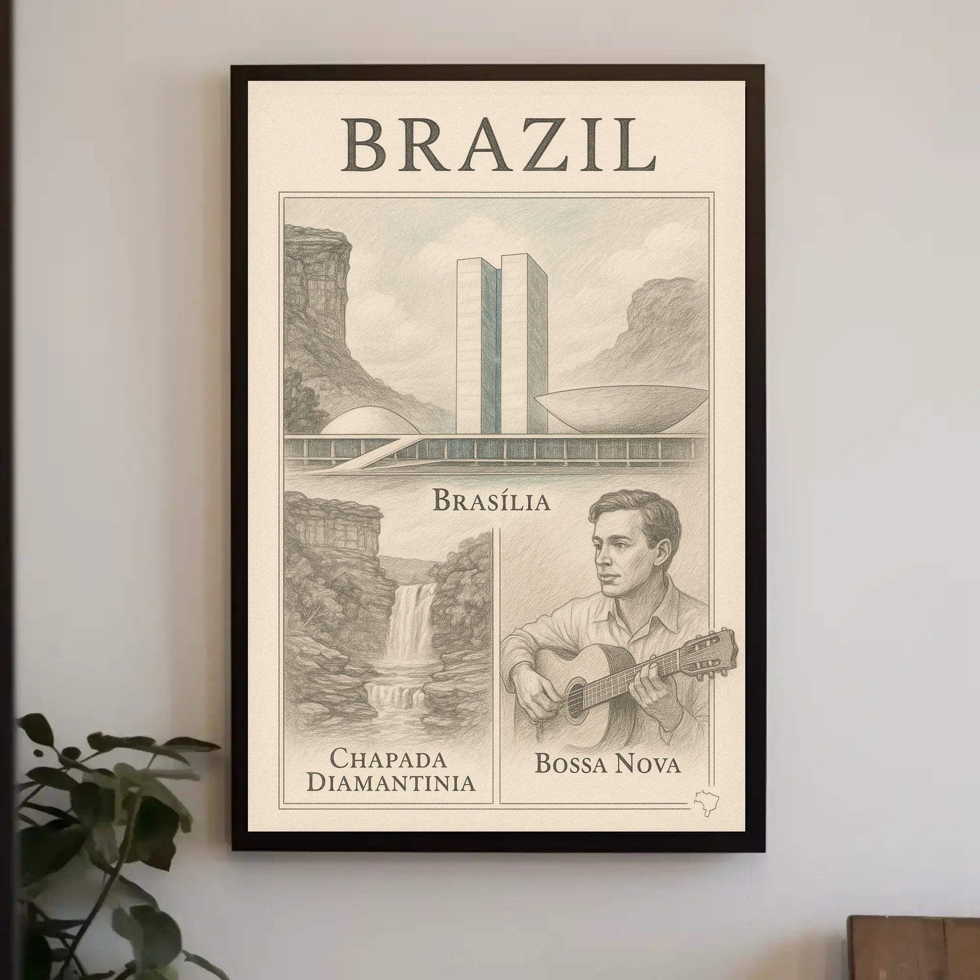 Brazil Cultural and Natural Wonders Poster PosterGoat