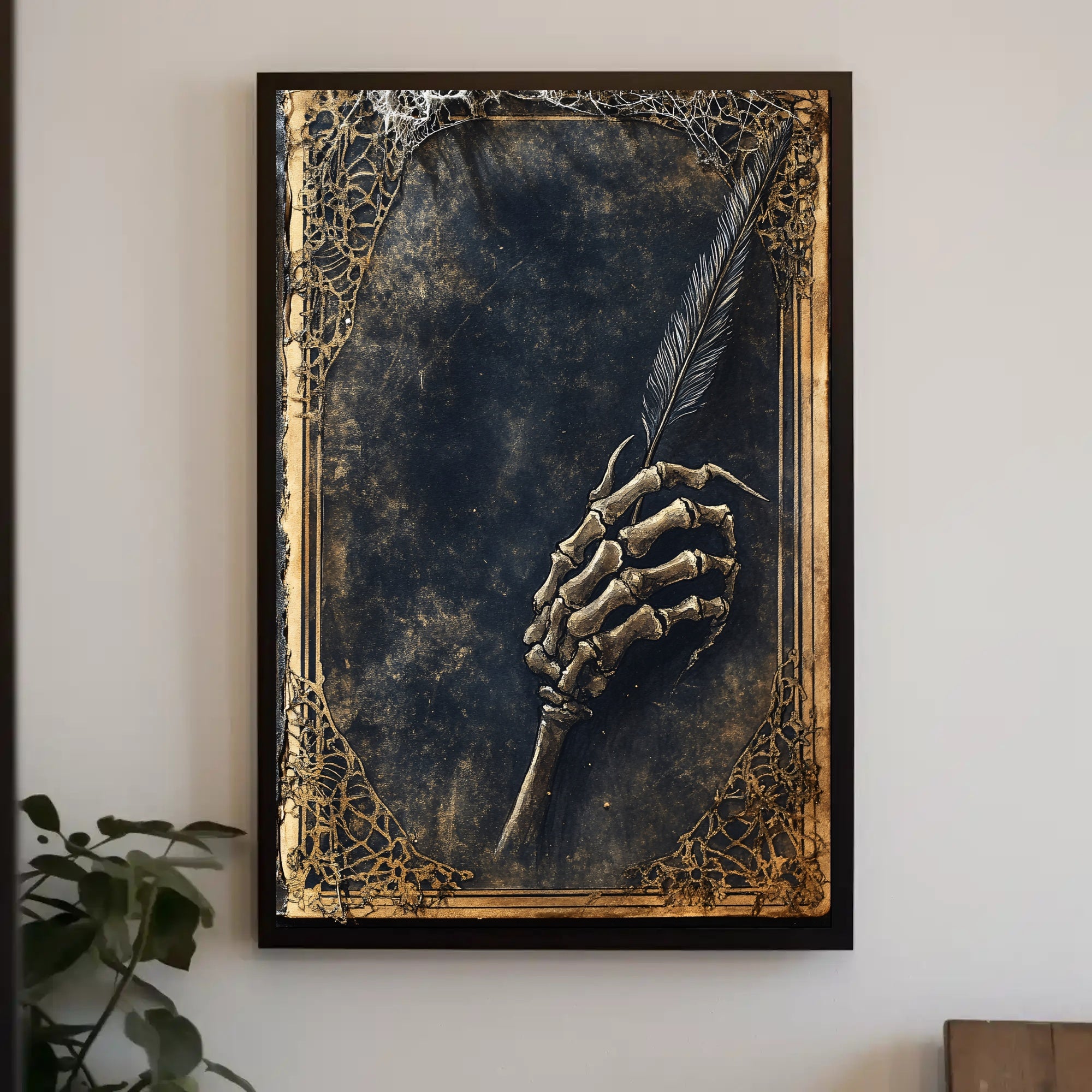 The Skeletal Scribe Poster