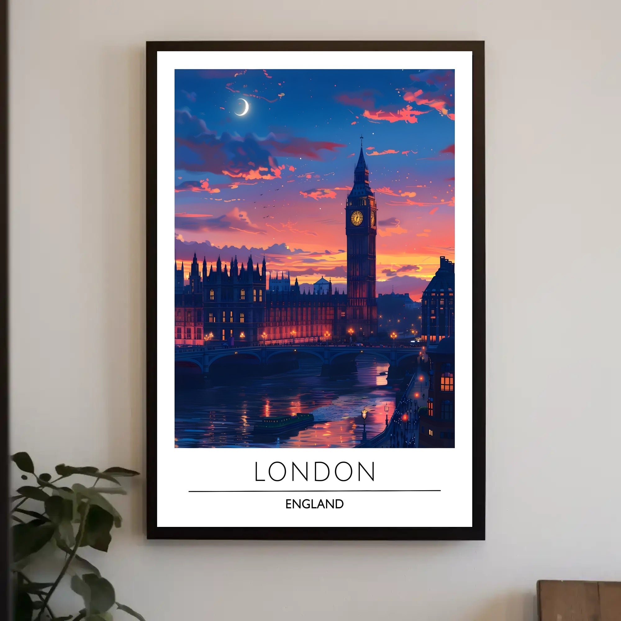 London Sunset with Big Ben Urban or Cityscape Poster