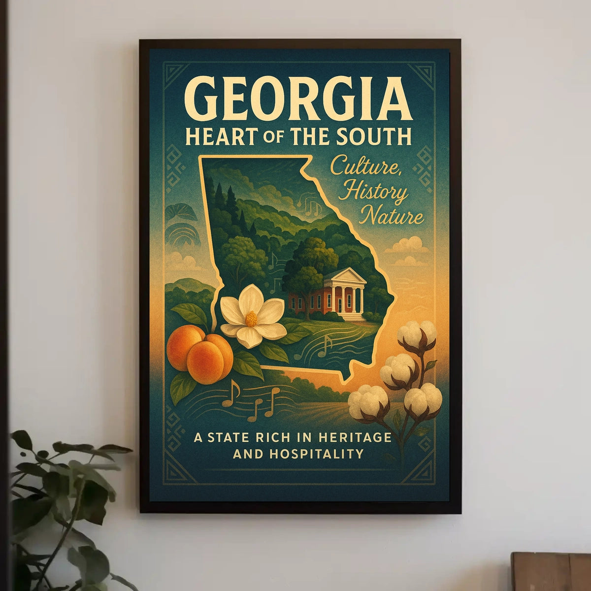 Georgia Heart Of The South Poster