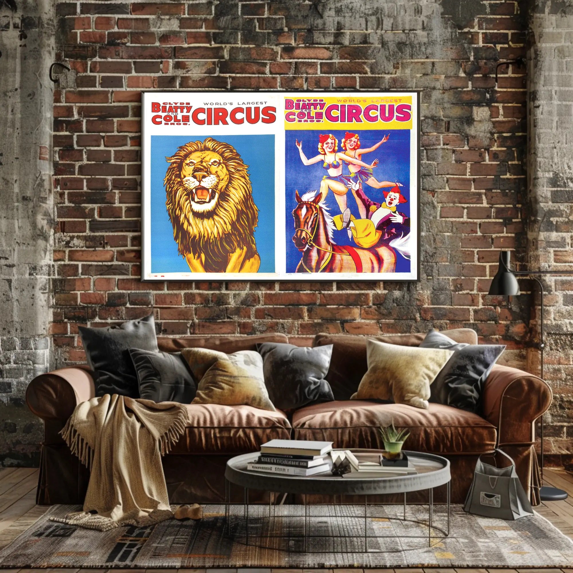 Clyde Beatty and Cole Bros. Circus โ World's Largest Poster