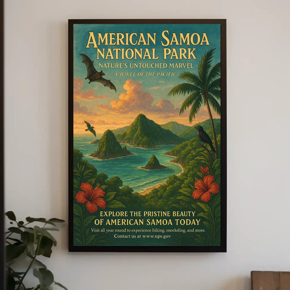 National Park of American Samoa Travel Poster