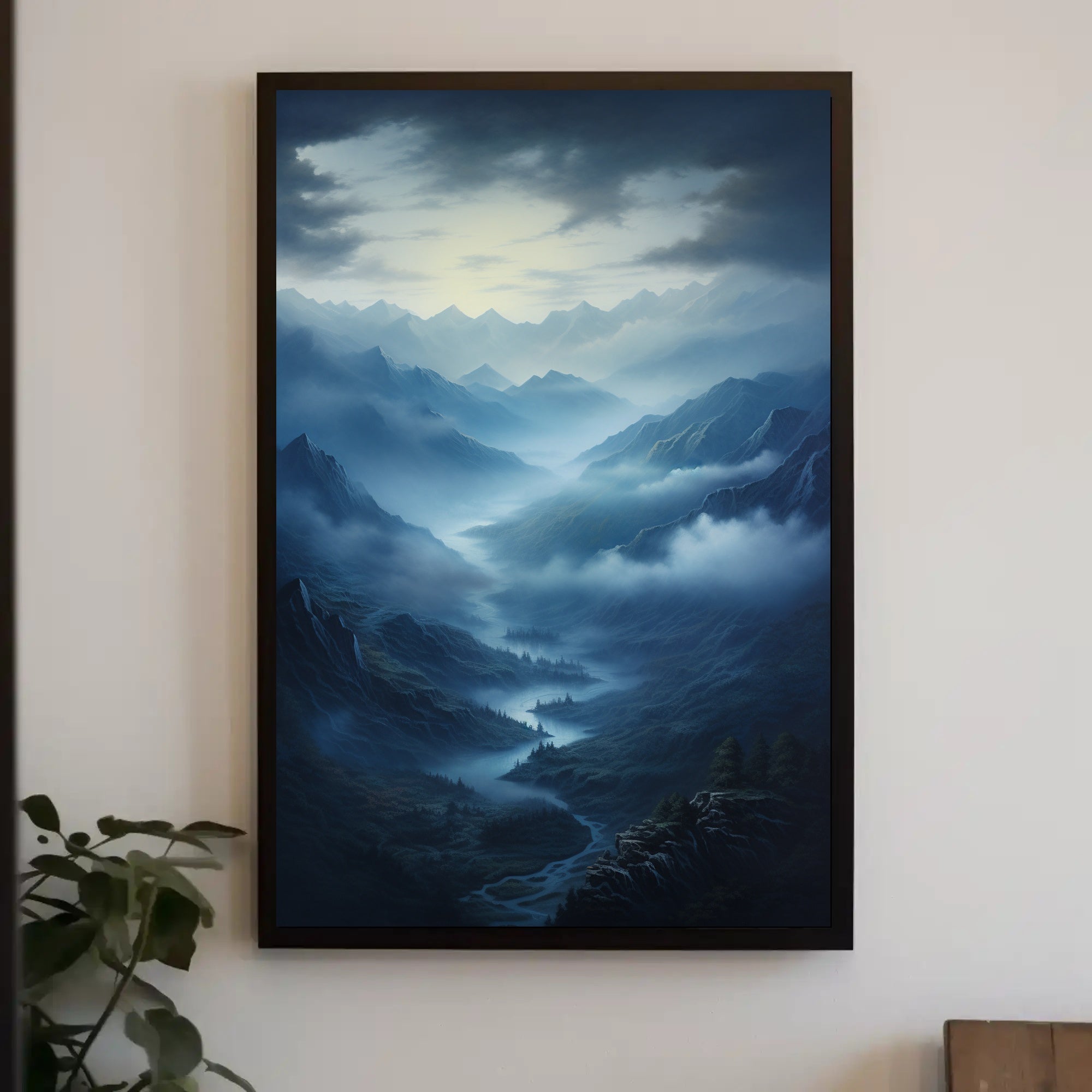 Mystical Mountain Valley Poster