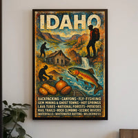 Discover Idahos Wilderness Poster