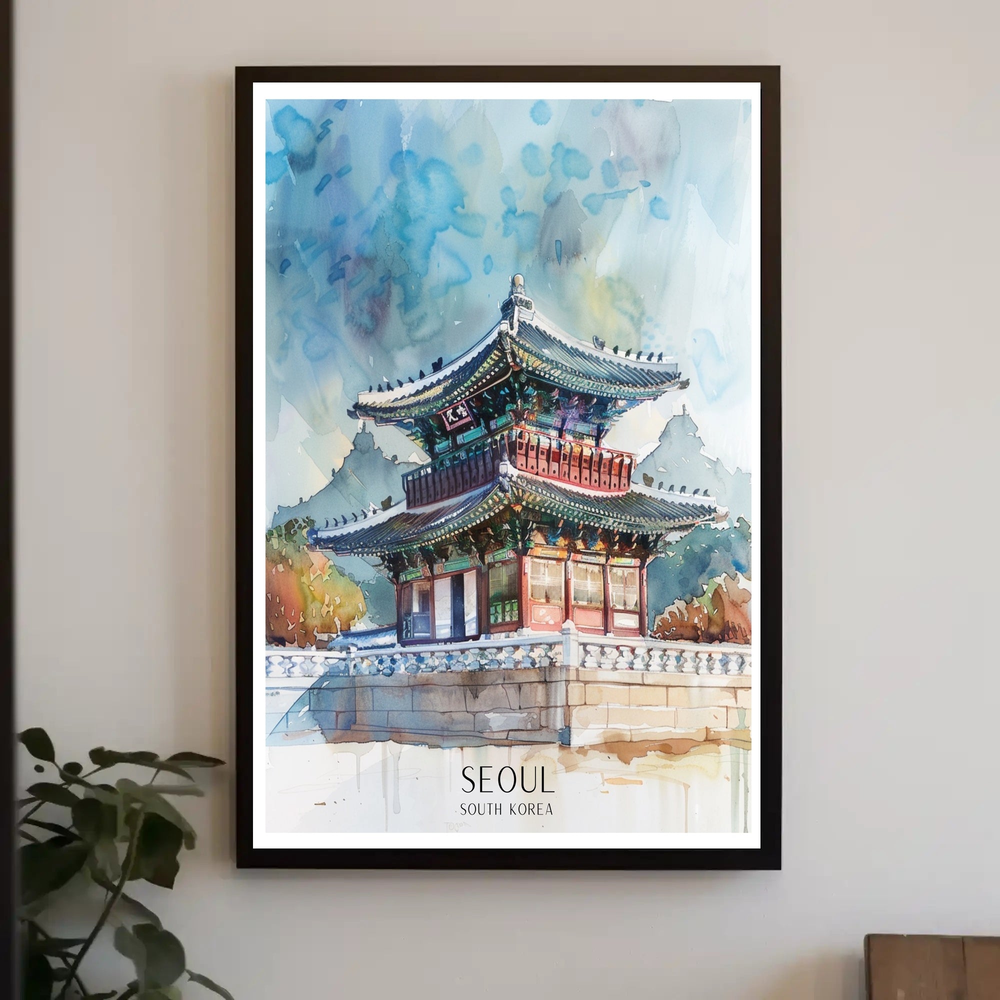 Traditional Korean Architecture Poster PosterGoat