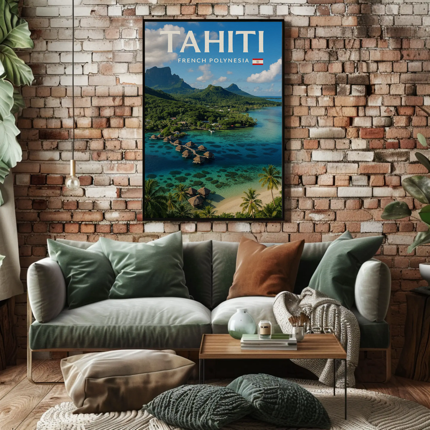 Tahiti French Polynesia Tropical Island Paradise Poster