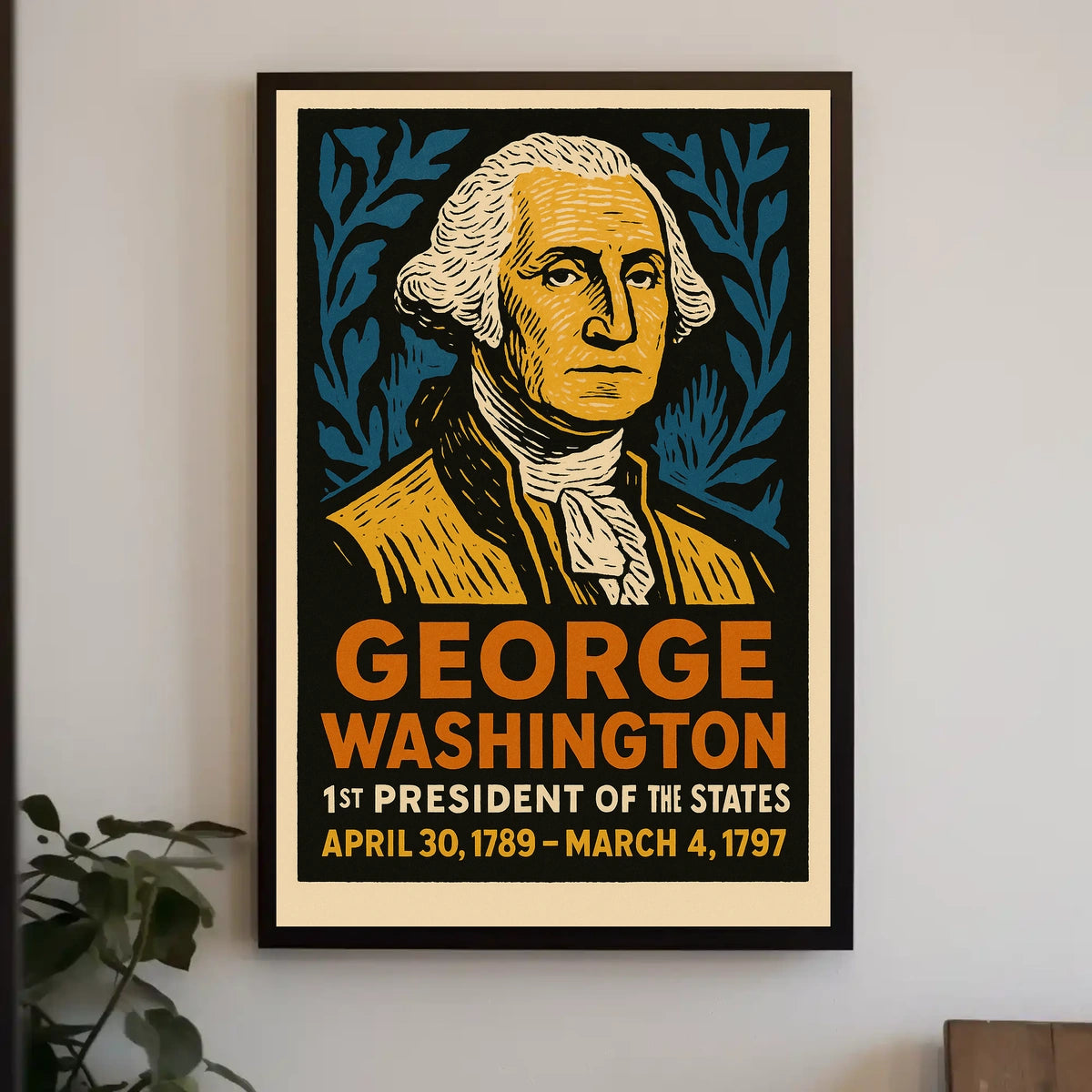 George Washington 1st President Poster