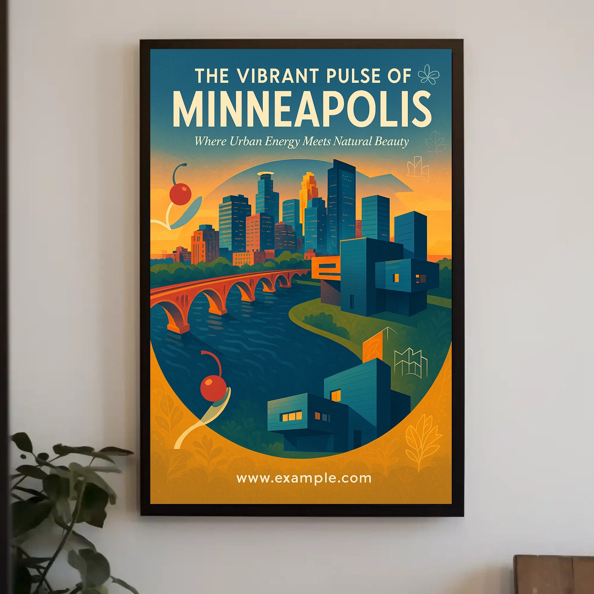 The Vibrant Pulse of Minneapolis Poster PosterGoat
