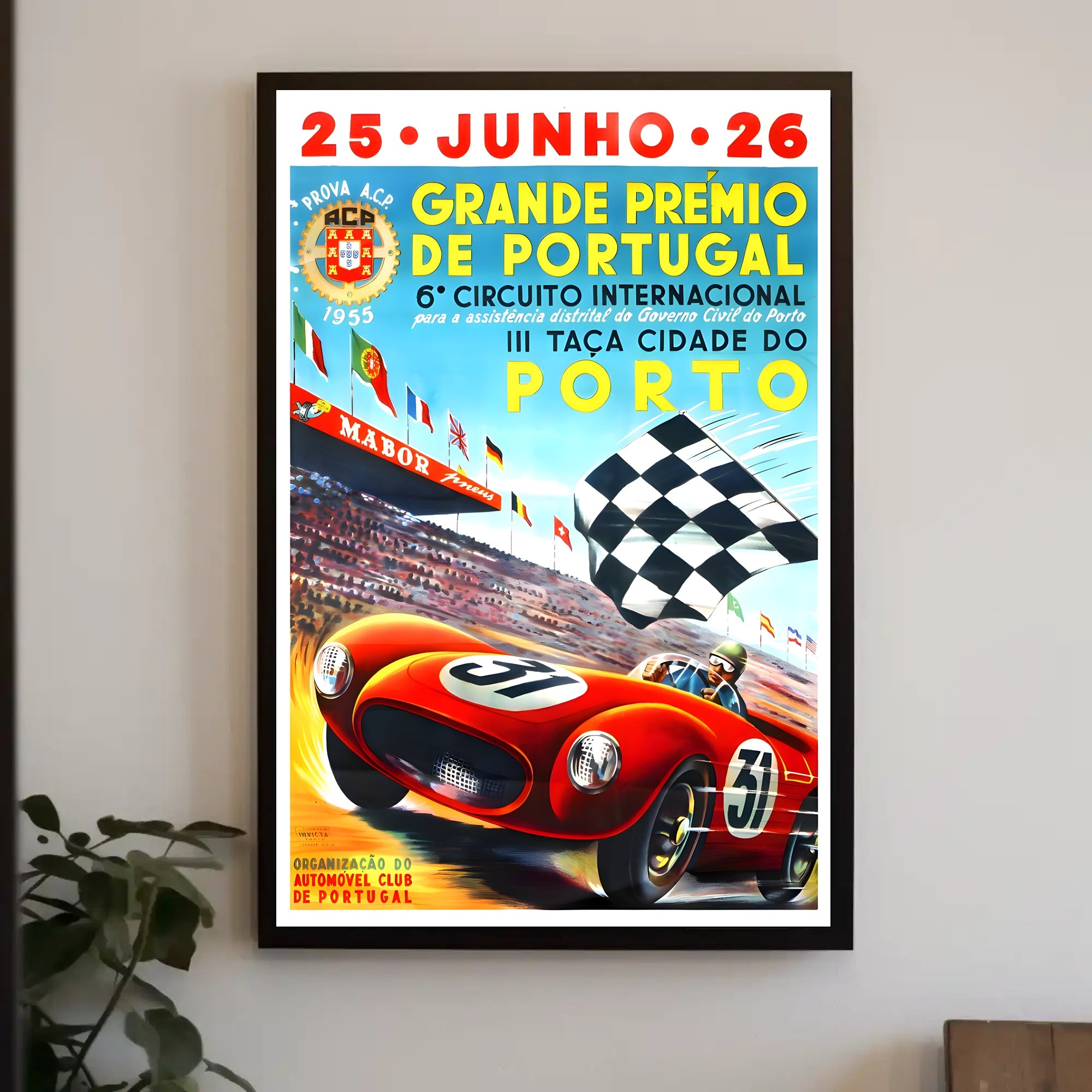 Grande PrΓ©mio de Portugal 1955 Poster