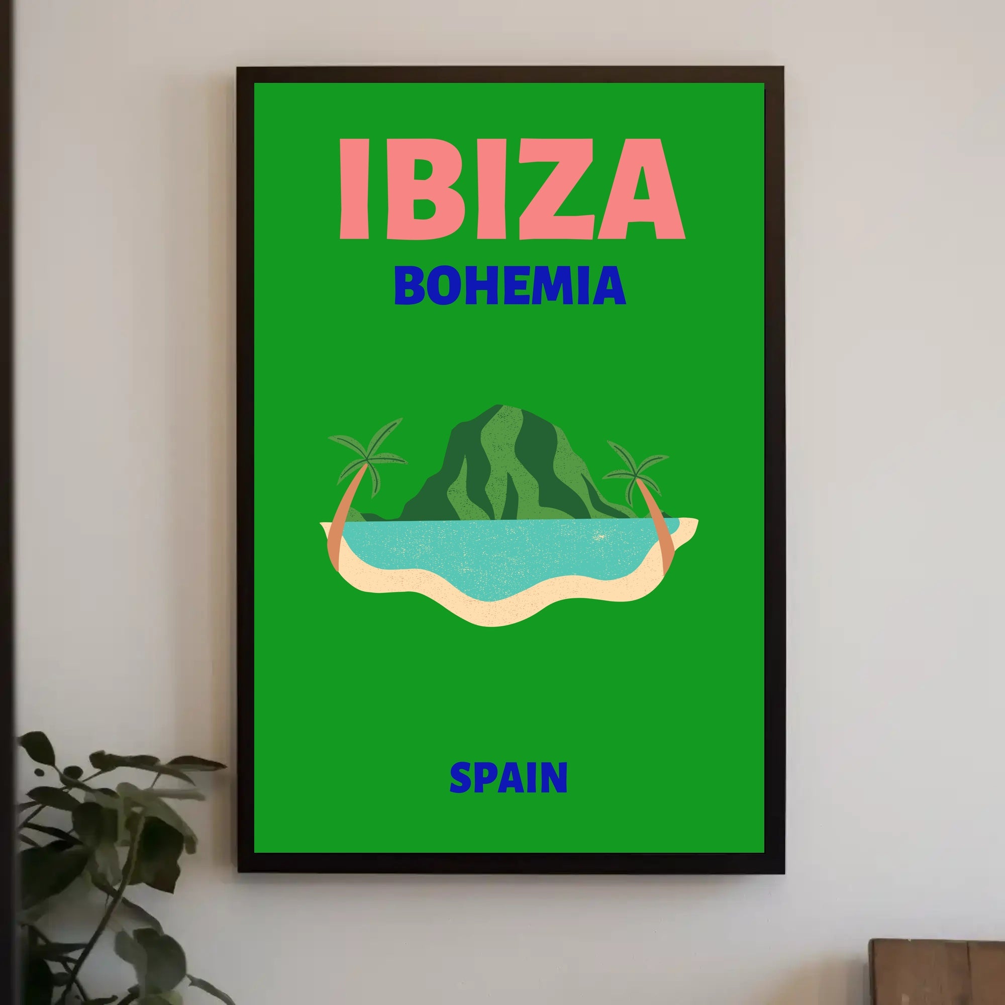 Ibiza Bohemian Paradise Island Travel Poster PosterGoat