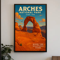 Arches National Park Poster Timeless Stone Sculpts Nature