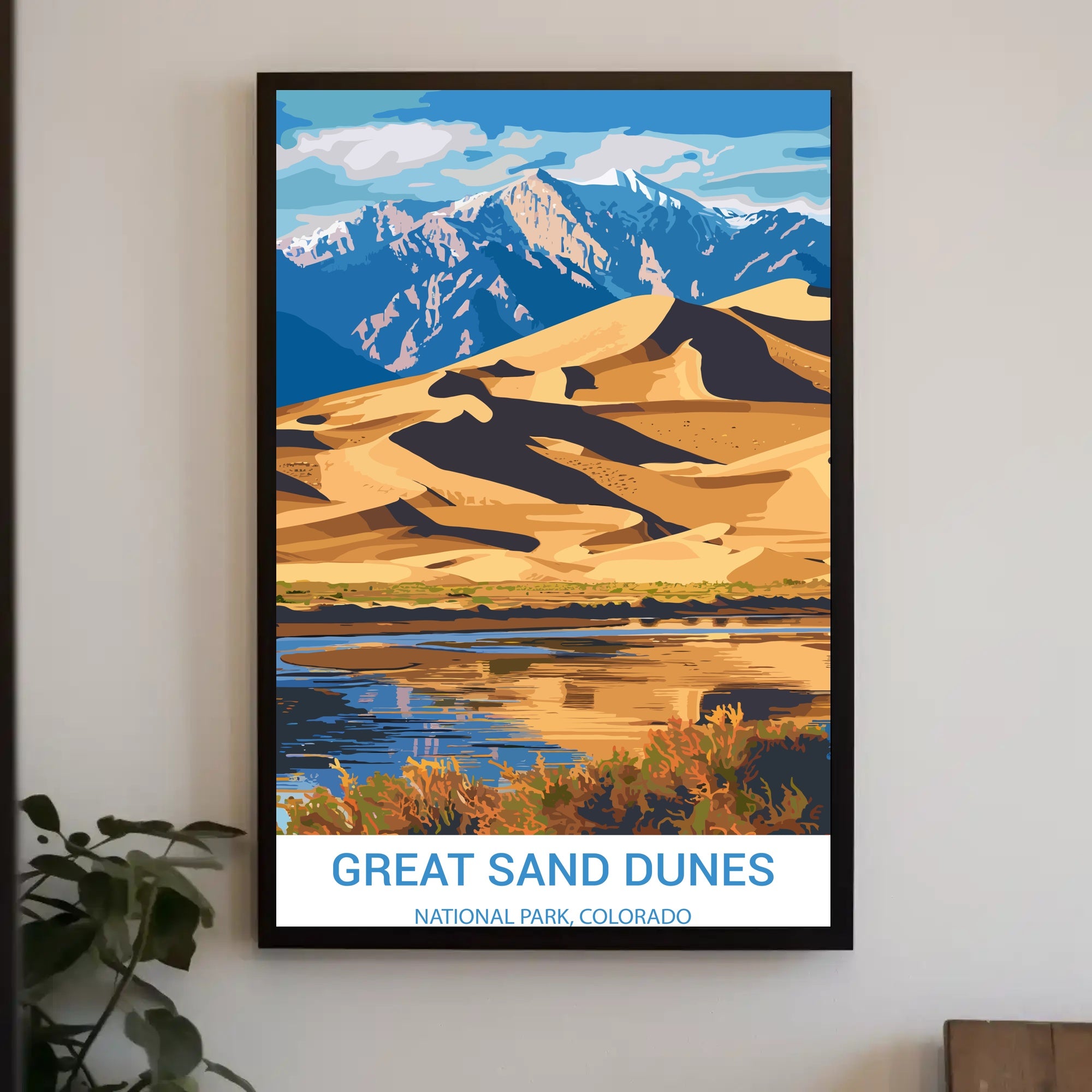 Great Sand Dunes National Park Scenic National Park Poster