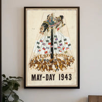 May-Day 1943 WWII Propaganda Poster