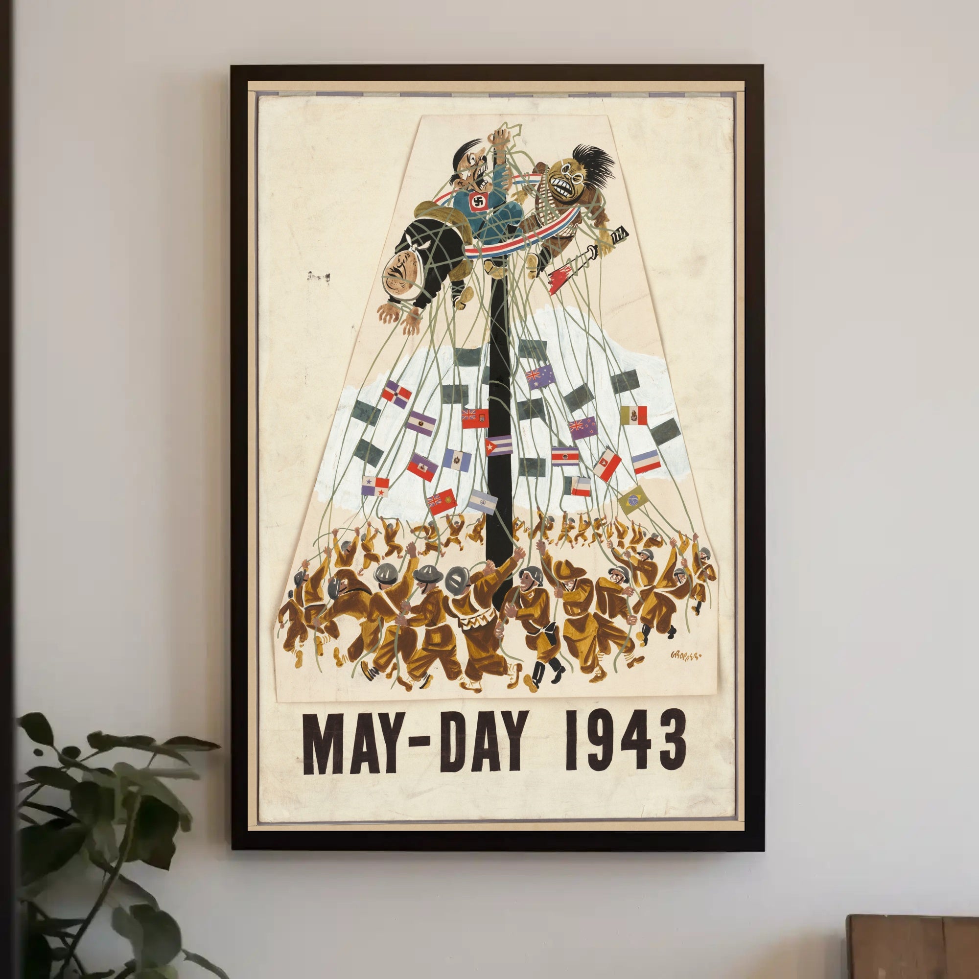 May-Day 1943 WWII Propaganda Poster