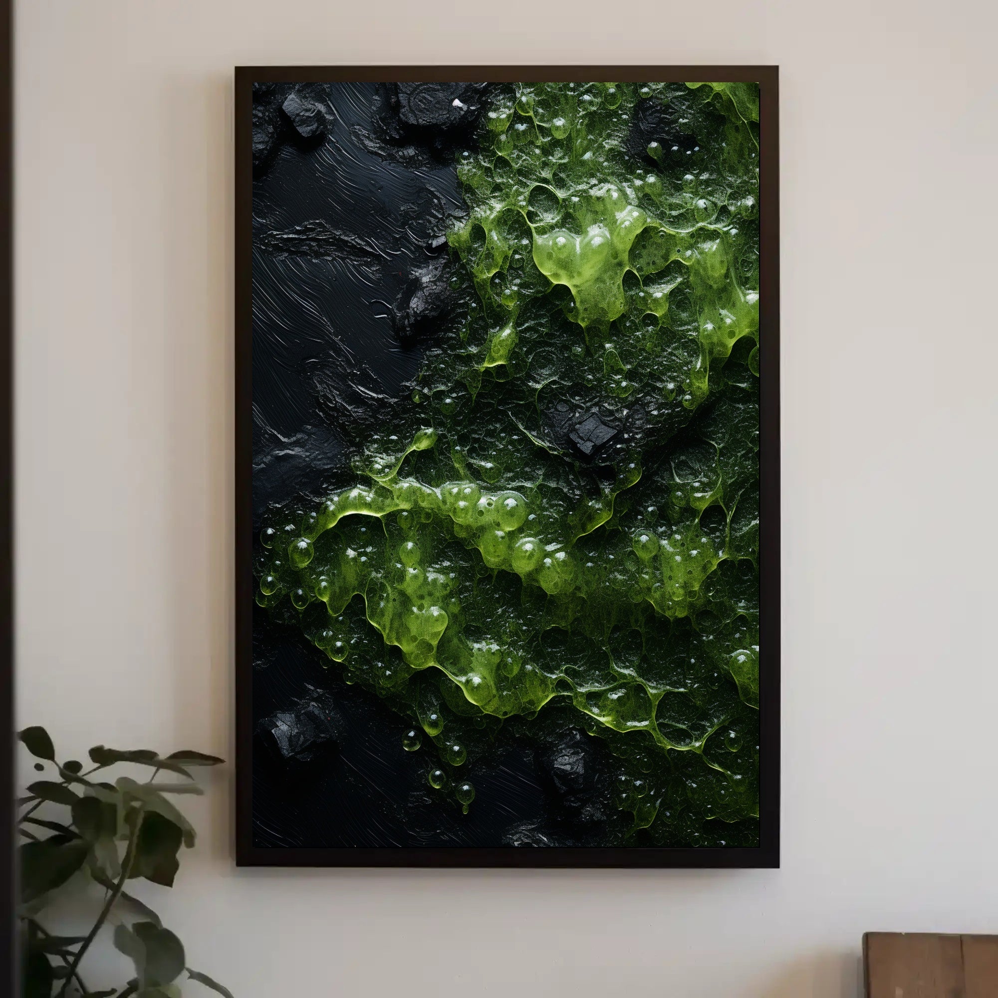 Abstract Green Texture Abstract Poster