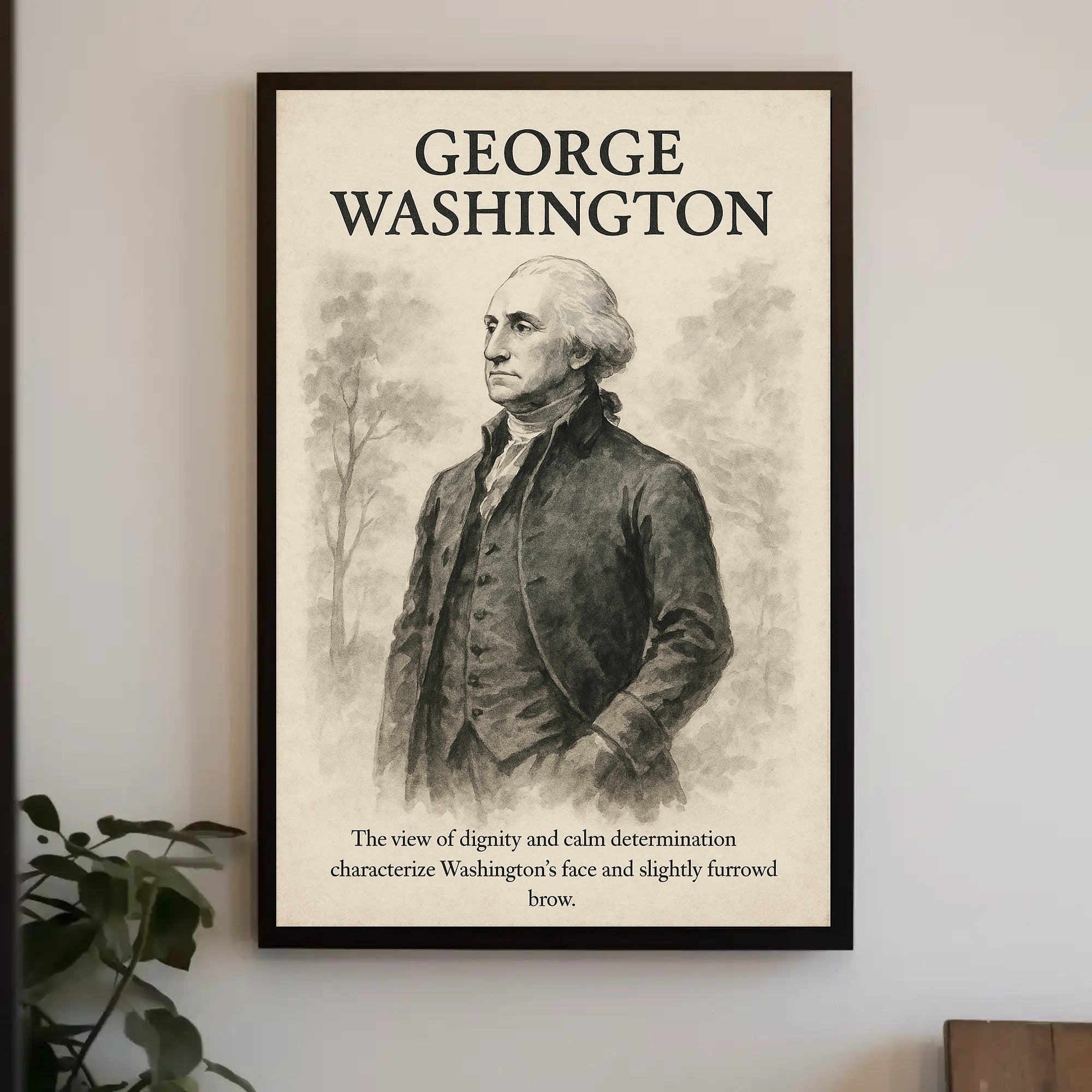 George Washington Vintage Presidential Historical Poster PosterGoat