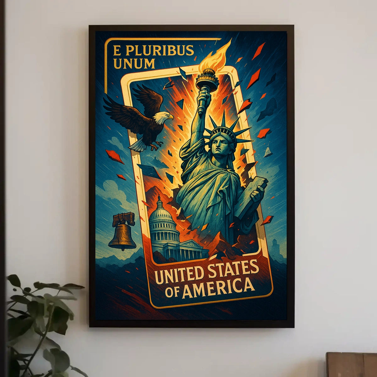 United States Of America Symbols Of Poster