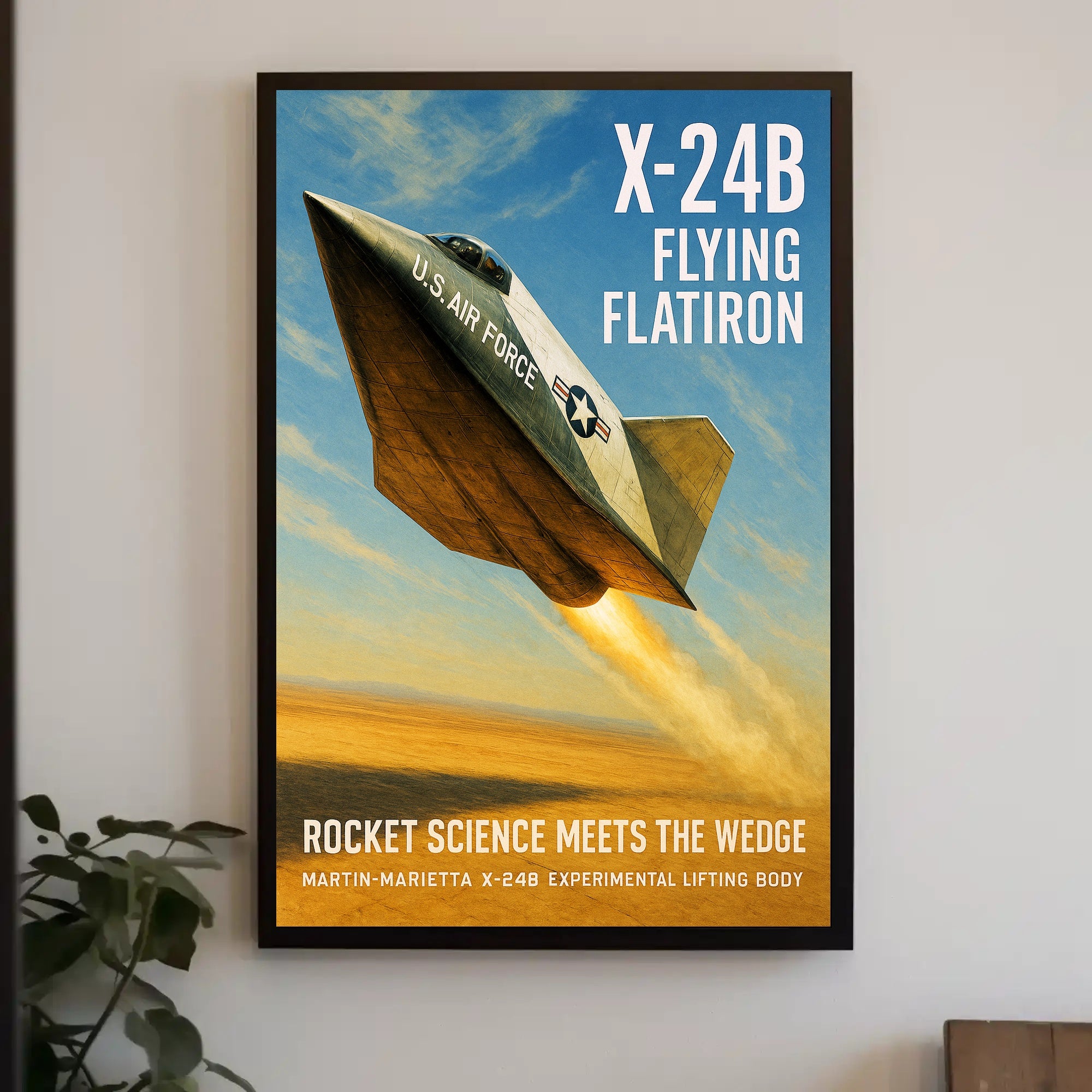 X-24B Flying Flatiron Poster PosterGoat