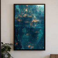 Underwater Atlantis Fantasy Art Poster PosterGoat