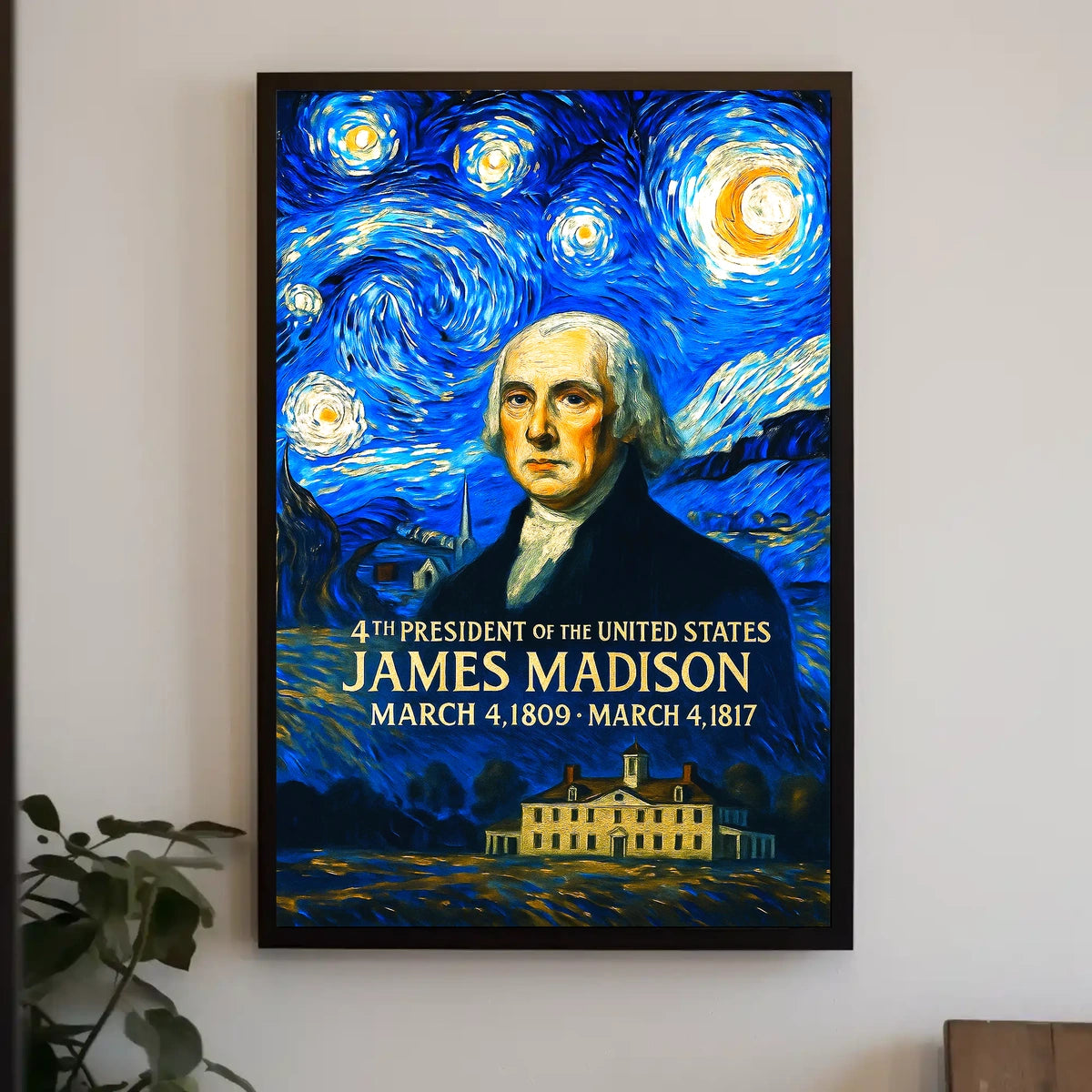 James Madison 4th President of the United States Presidential Masterpiece Series Poster