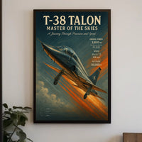 T-38 Talon Jet Vintage Military Recruitment Poster