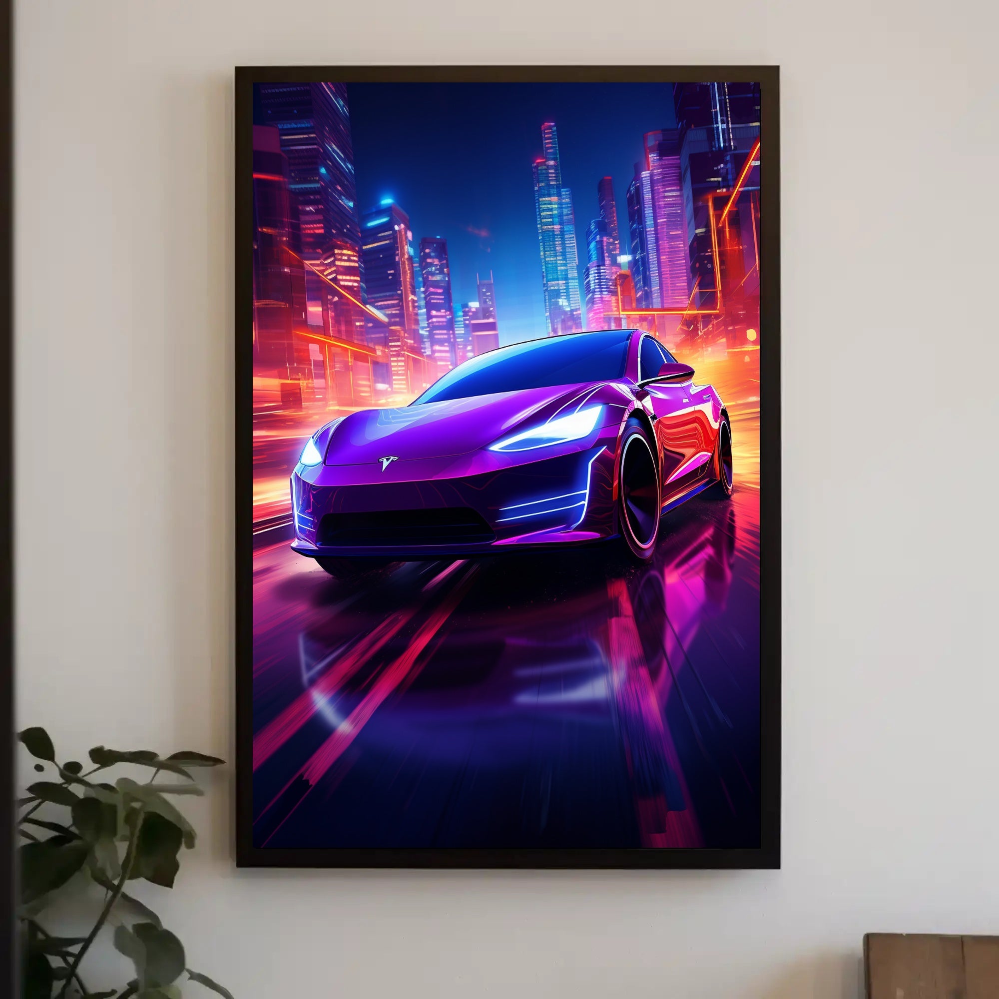 Futuristic Urban Drive Poster PosterGoat