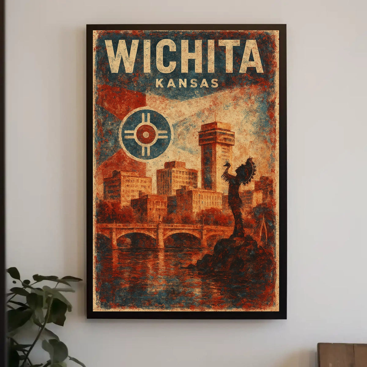 Wichita, Kansas A Vibrant Cityscape Poster