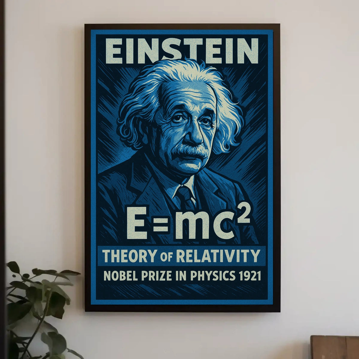 Einstein Relativity Vintage Sci Art Collectors Poster
