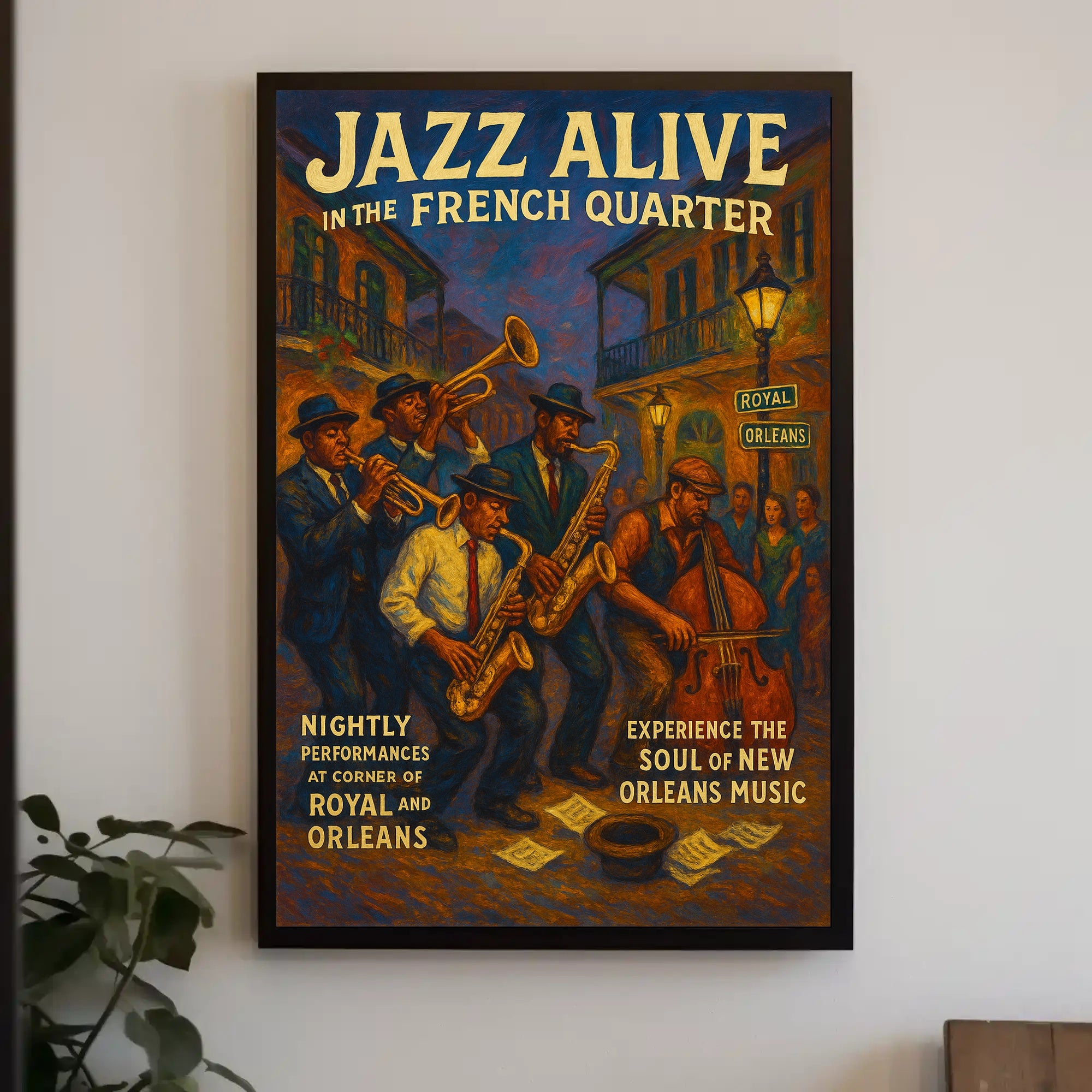 Jazz Performance in New Orleans Music or Concert Poster