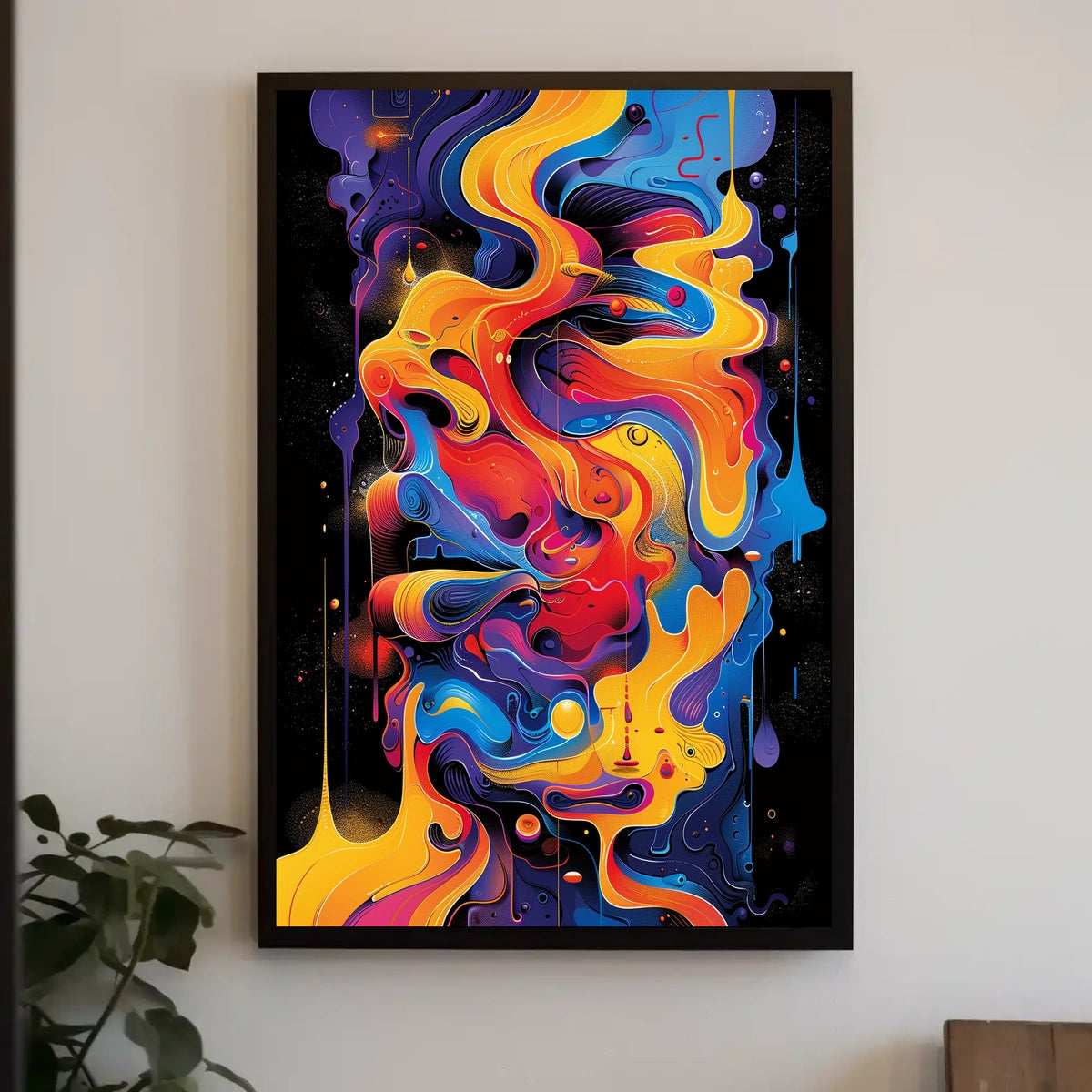 Vivid Abstract Flow Abstract Poster
