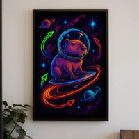 Cosmic Capybara Adventure Poster