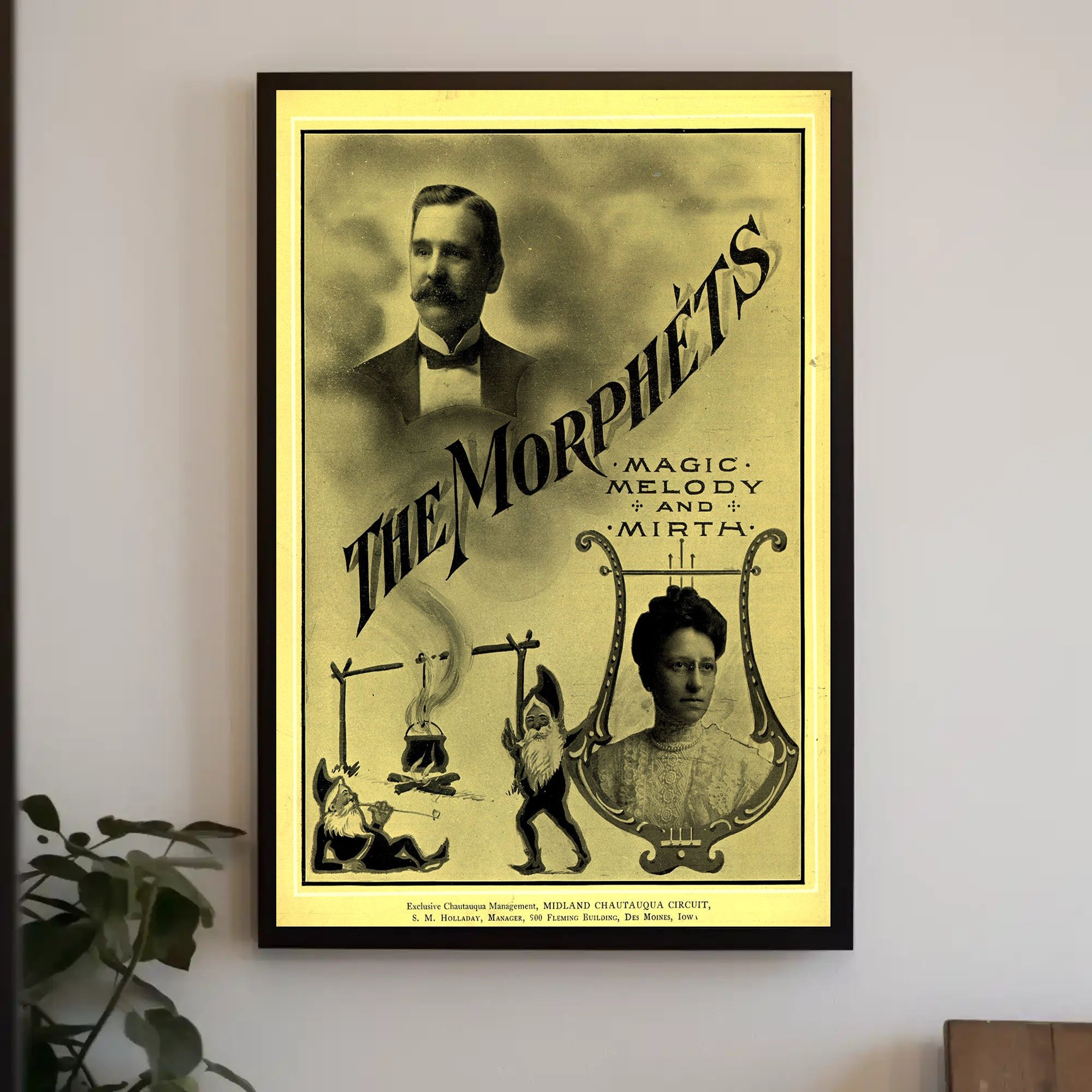 The Morphets Vintage Magic Show Cultural Poster