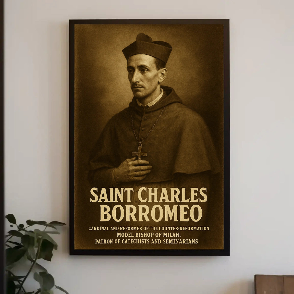 Saint Charles Borromeo Cardinal And Poster