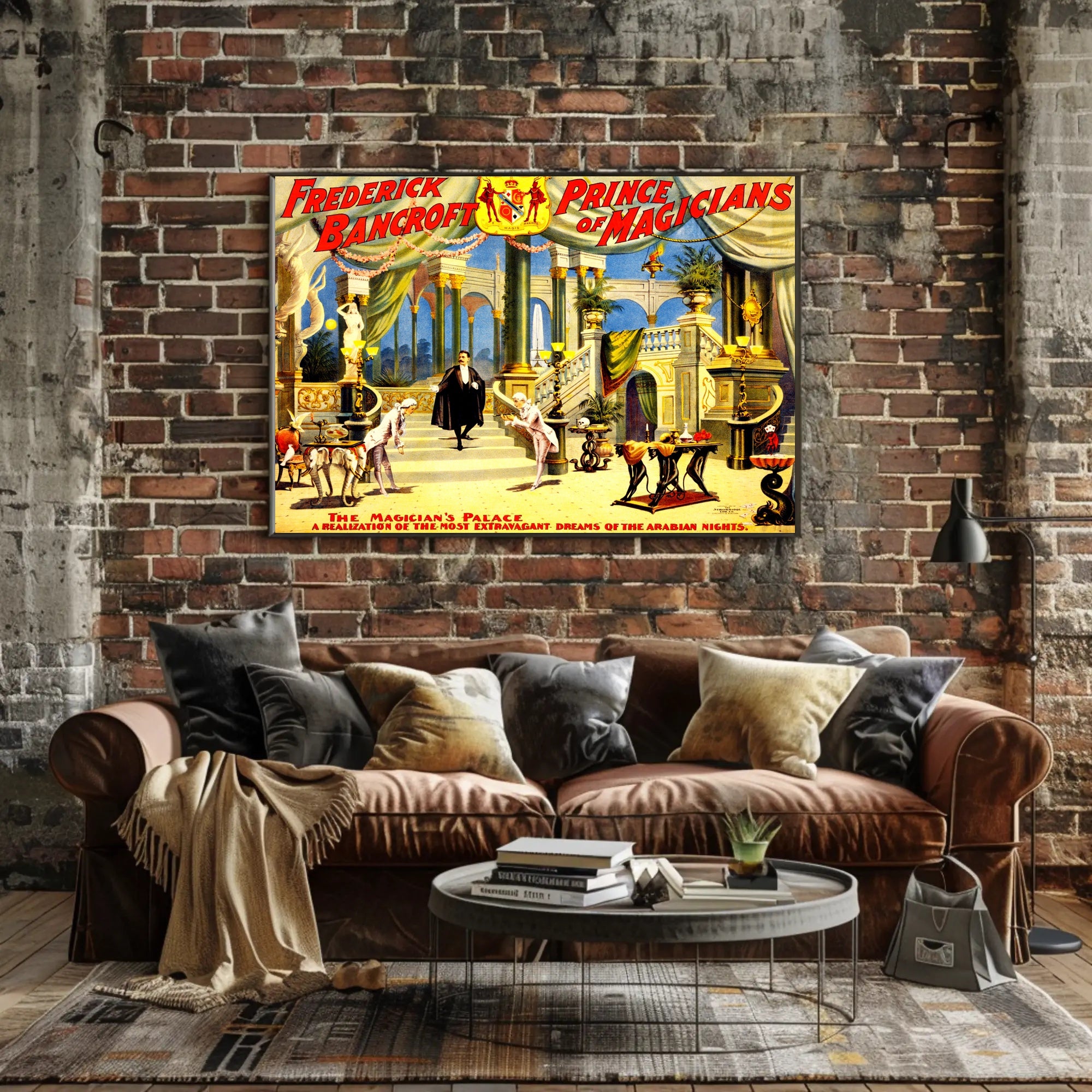Magic Show Extravaganza: Opulent Prince Magicians Cultural Poster