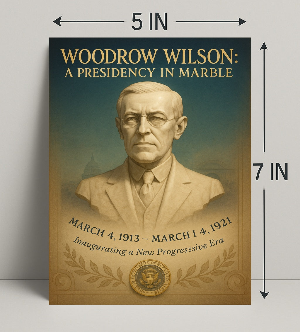 Woodrow Wilson A Presidency in Marble Poster PosterGoat