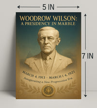 Woodrow Wilson A Presidency in Marble Poster PosterGoat