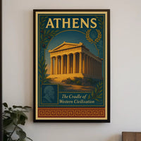 Athens The Cradle of Western Civilization Poster