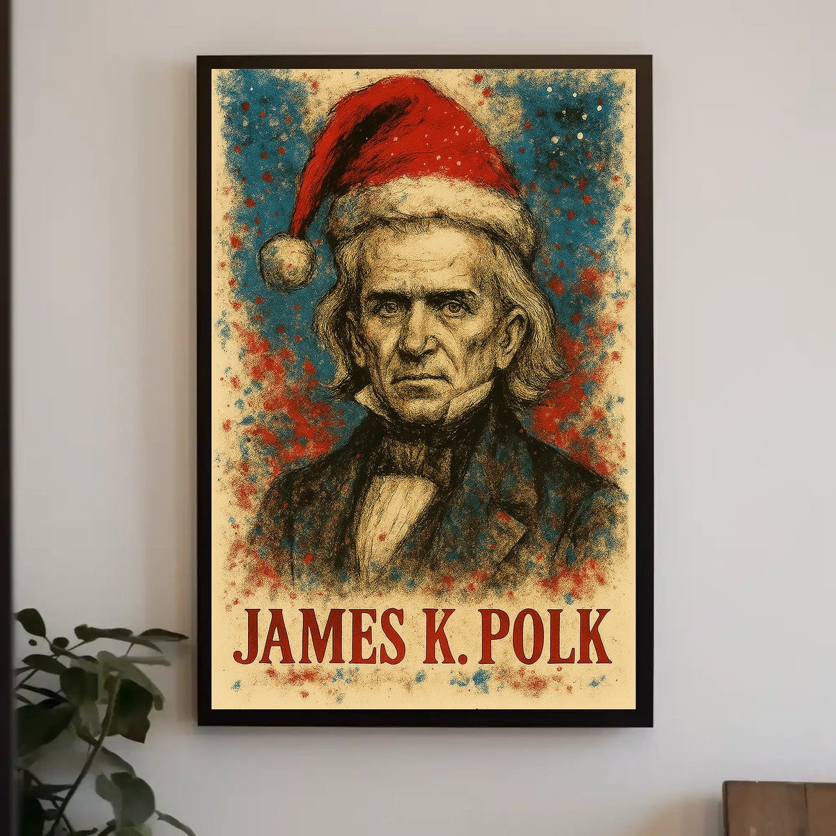James K. Polk 11th President of the United States Christmas SeriesPoster