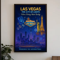 Las Vegas The City of Lights Poster PosterGoat