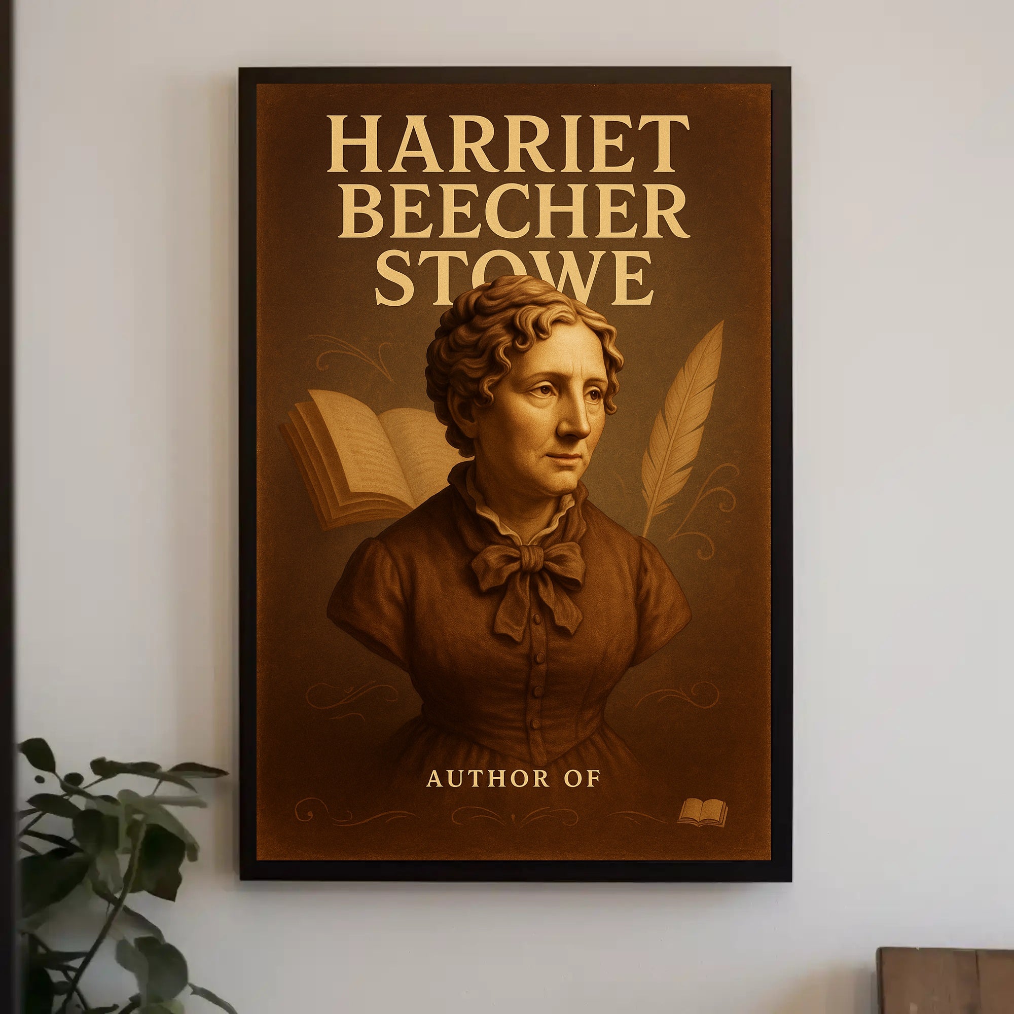 Harriet Beecher Stowe Vintage Historical or Presidential Poster