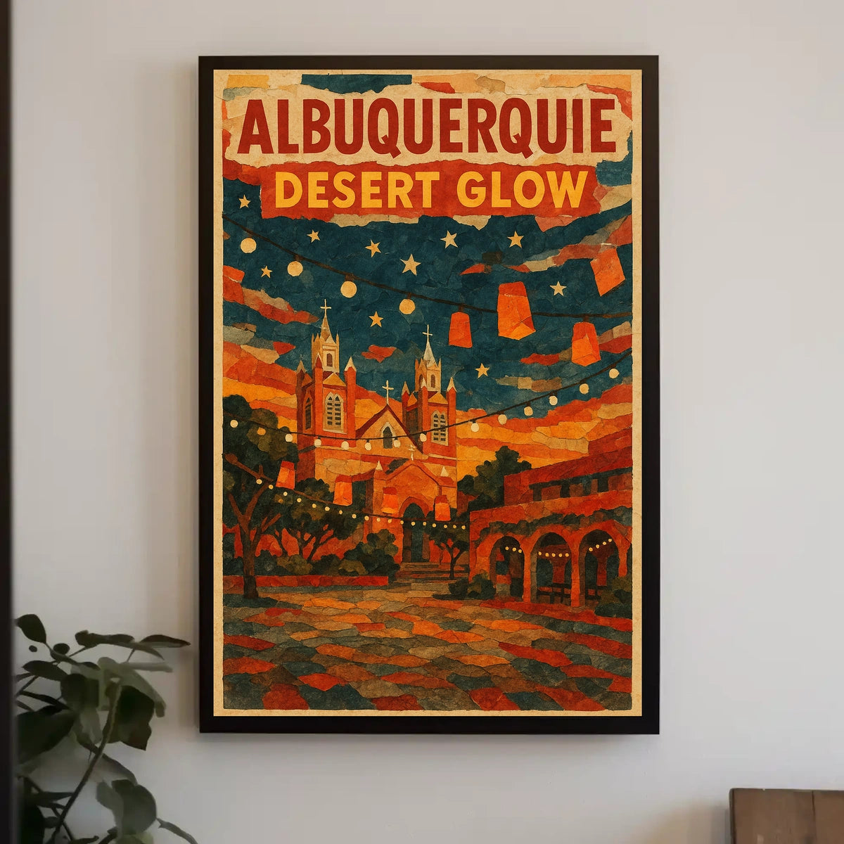 Albuquerque Desert Glow Poster