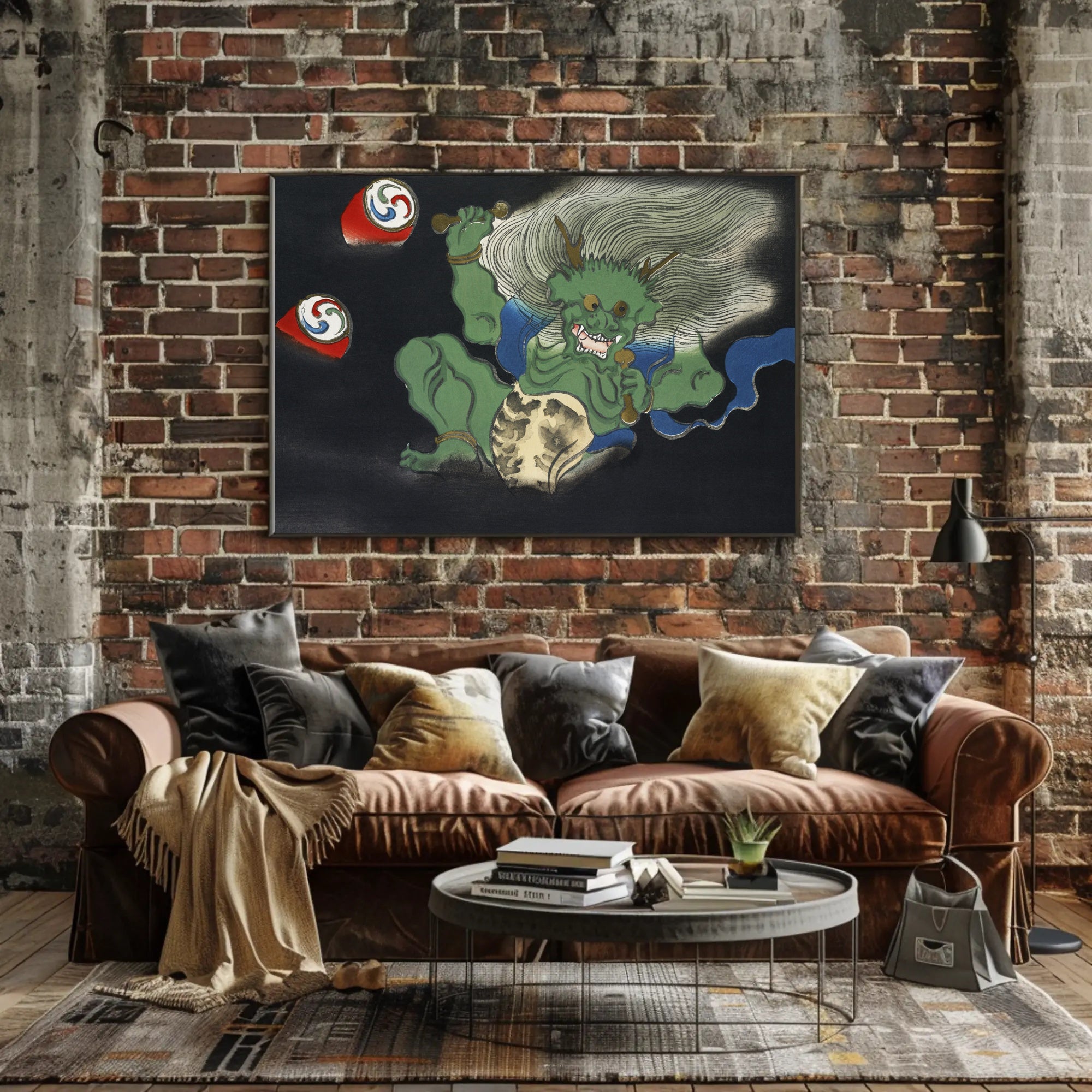 Japanese Oni Art: Mythical Creature Fantasy or Mythology Poster