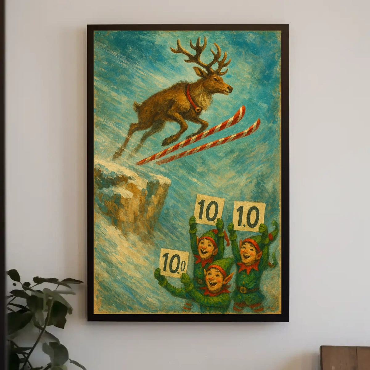 Reindeer Ski Jump Extravaganza Poster