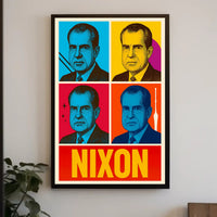 Nixon Retro Pop Art Political Propaganda Poster