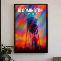 Bloomington Minnesota Scenic Digital Painting Urban Life Art Decor Lovers Wanderlust Spirit Poster