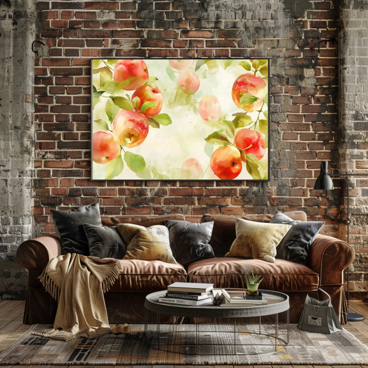 Watercolor Apples Poster