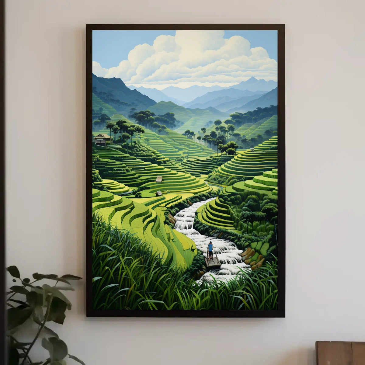 Serene Terraced Landscapes Poster