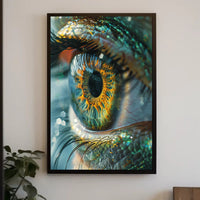 Mesmerizing Photorealistic Eye Poster with Vibrant Colors PosterGoat