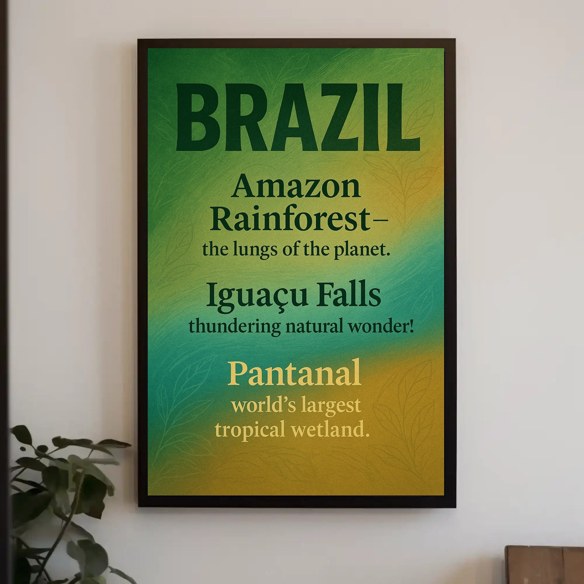 Wonders of Brazil Poster PosterGoat